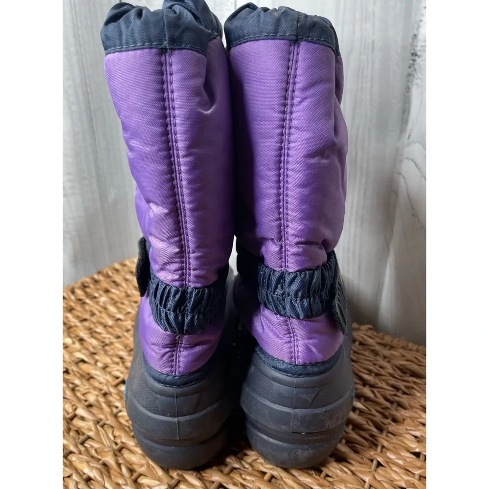 Sorel Youth Flurry Boots Insulated Snow Winter Warm Liners Purple Sz 6